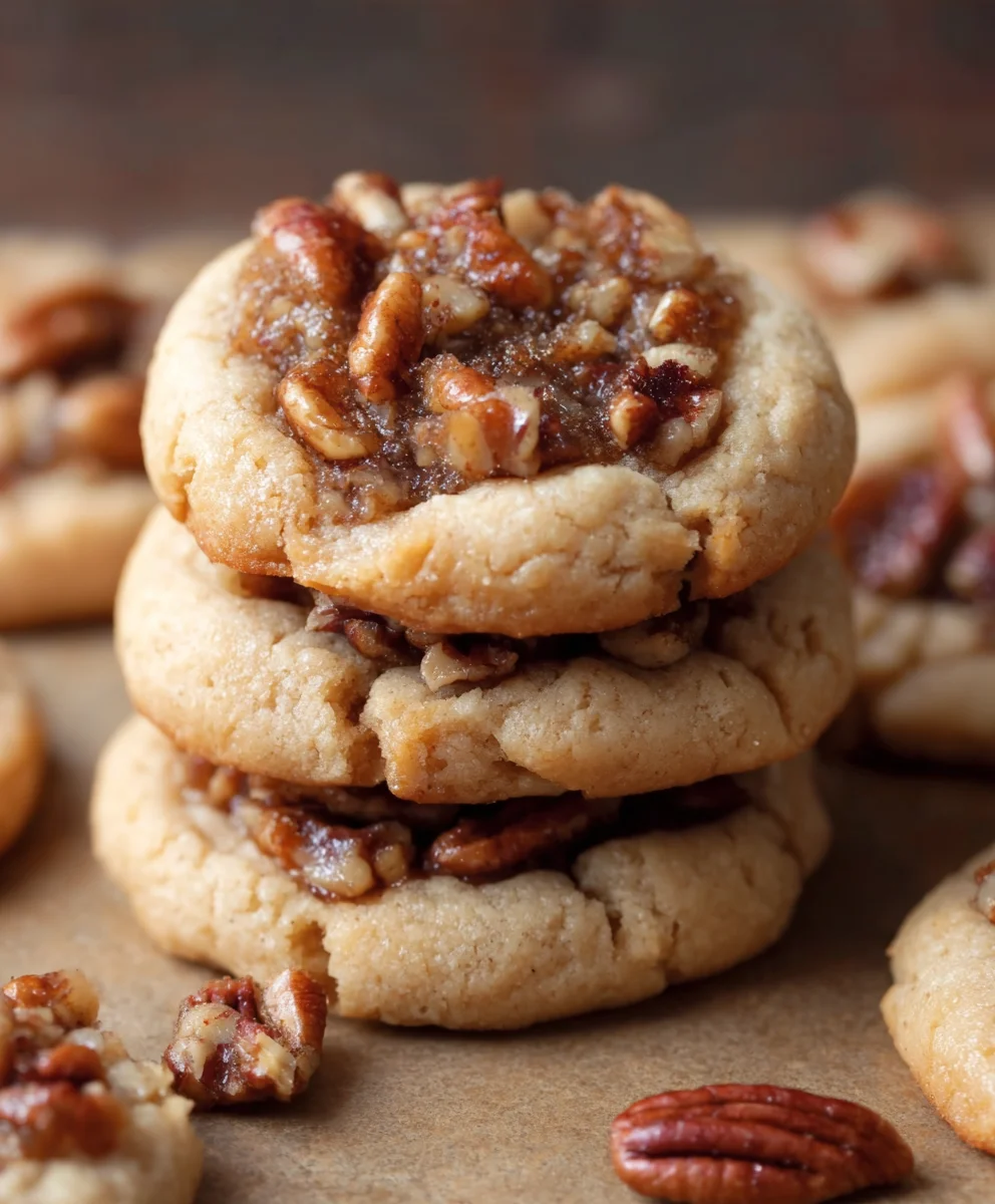 Pecan Pie Cookies-Chewy Nutty Treat