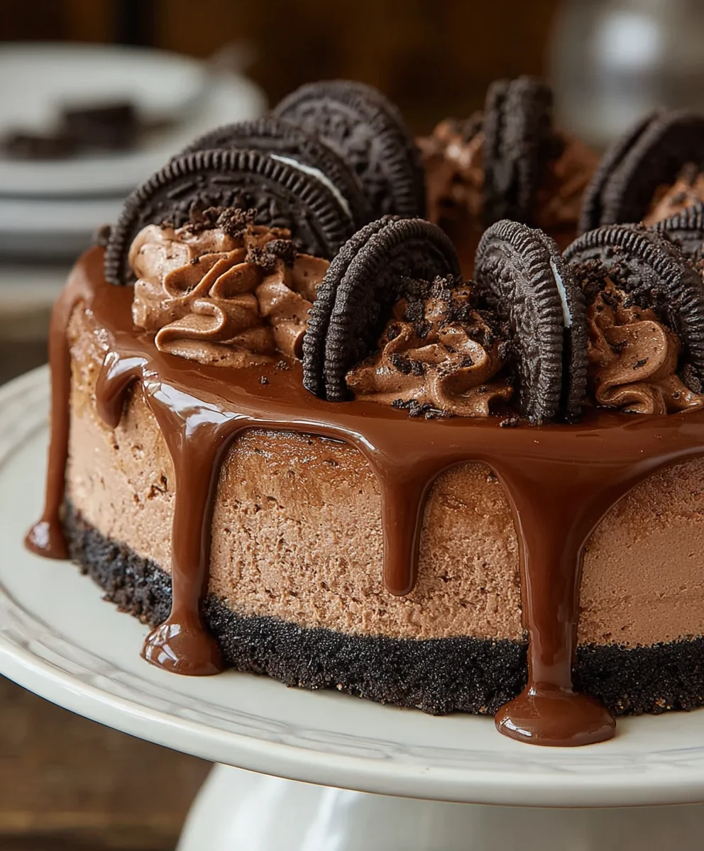 No Bake Oreo Nutella Cheesecake Recipe-Easy Dessert