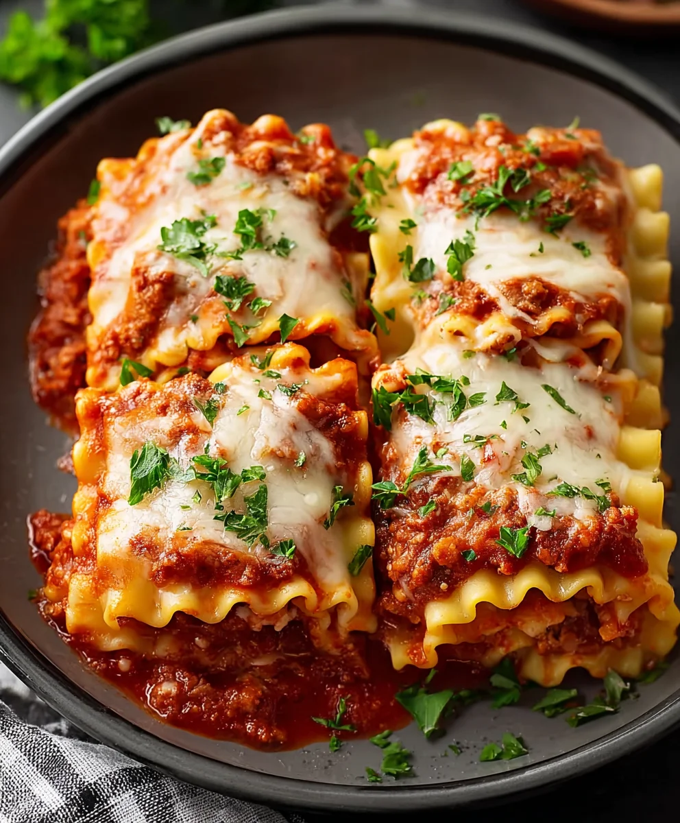 Easy Lasagna Roll Ups Recipe-Beef & Cheese Delight