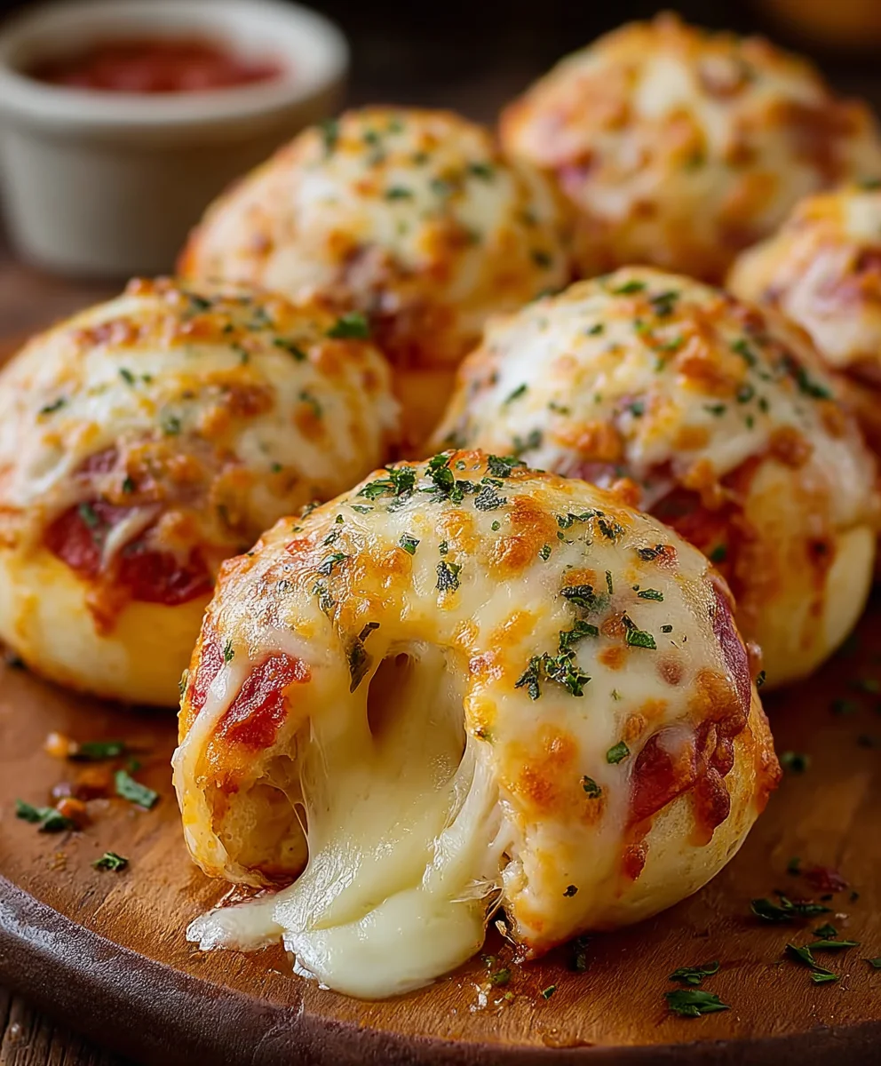 Cheesy Beef Pizza Bombs - Easy Recipe