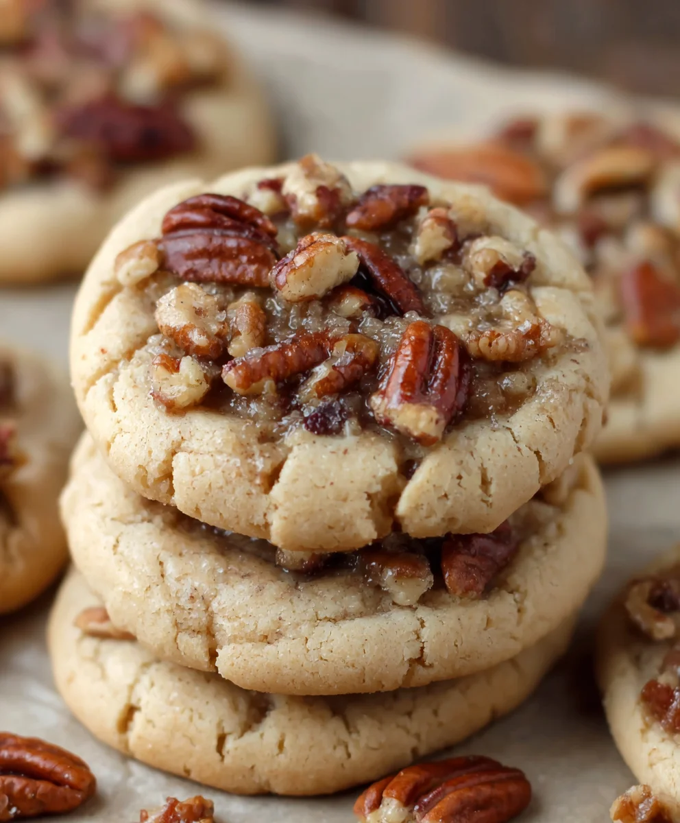 Pecan Pie Cookies-Chewy Nutty Treat