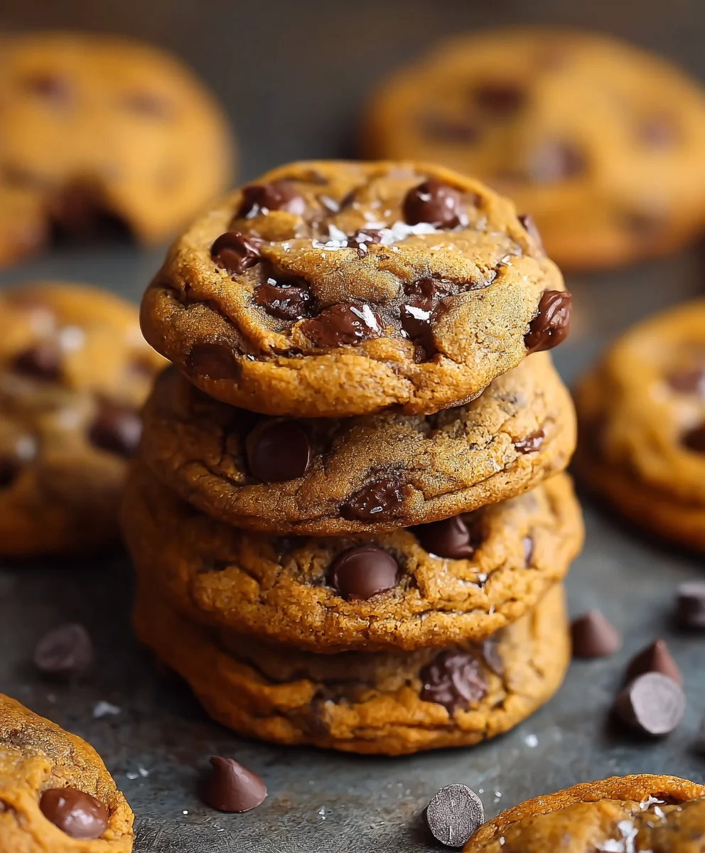 Thick Chewy Pumpkin Chocolate Chip Cookies-Fall Favorite