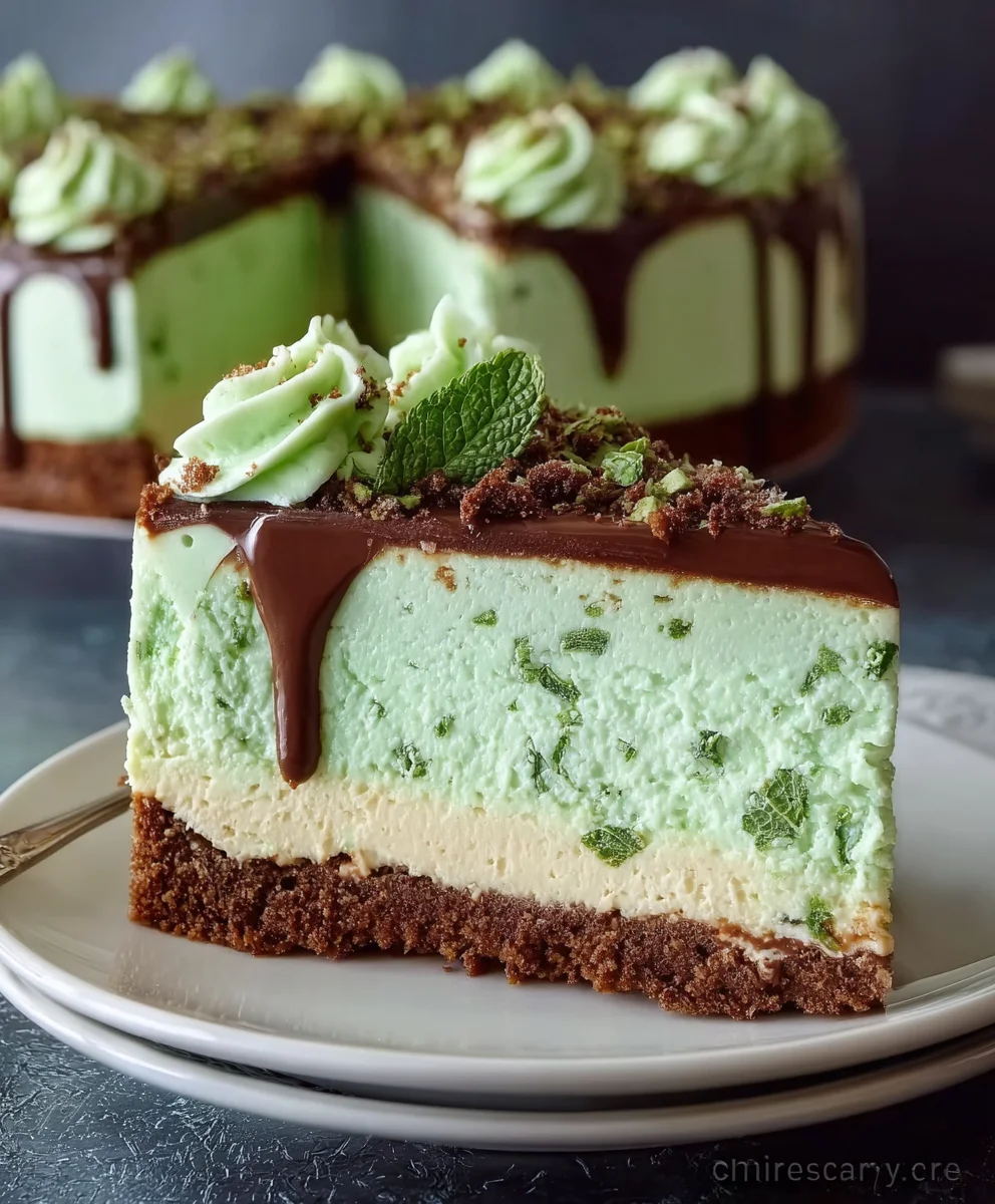 Mint Cheesecake Cake- Refreshing Dessert Bliss