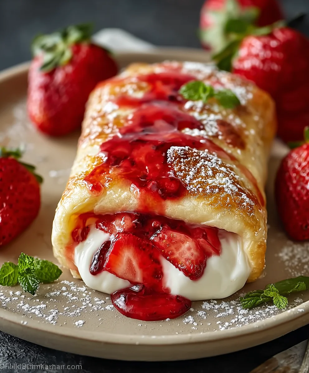 Strawberry Chimichangas-Sweet Treat Recipe