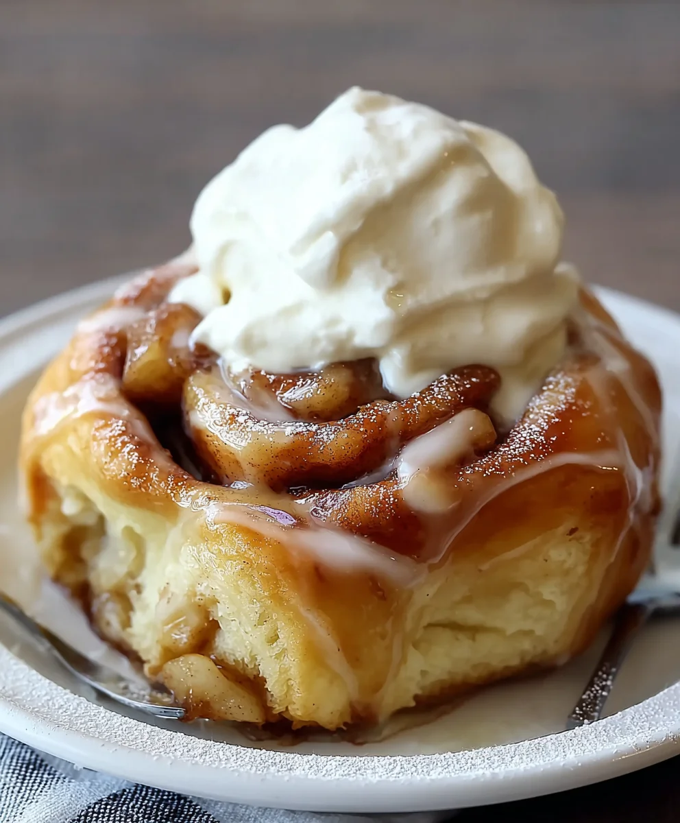 Spiced Apple Cinnamon Rolls-Warm-Fluffy-Delicious