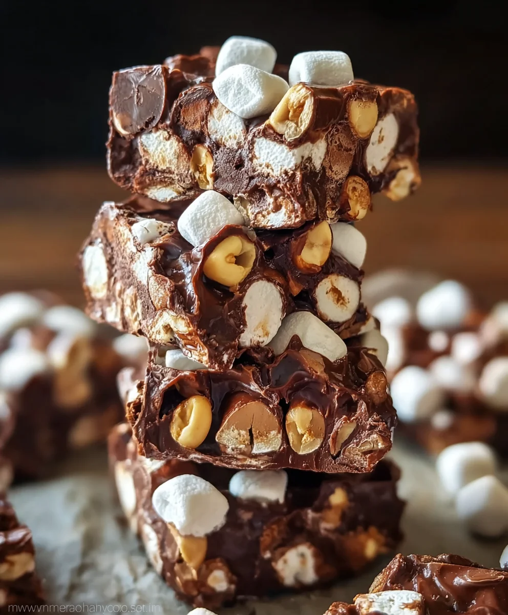 Easy Rocky Road Fudge-No-Bake Dessert Bliss